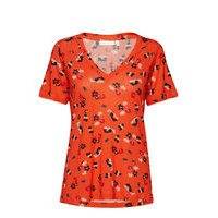 Rosita V-Neck T-Shirt T-shirts & Tops Short-sleeved Oranssi InWear