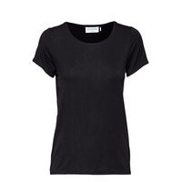 T-Shirt Ss T-shirts & Tops Short-sleeved Musta Rosemunde
