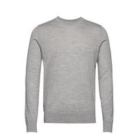 Flemming Crew Neck 3111 Neulepaita Pyöreä Kaula-aukko Harmaa Samsøe Samsøe