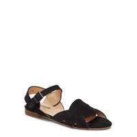 Sandals - Flat Shoes Summer Shoes Flat Sandals Musta ANGULUS