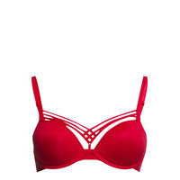 Md D.De Paris Push-Up Bra Rintaliivit Punainen Marlies Dekkers