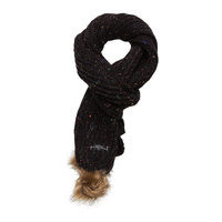 Zoe Nep Scarf Accessories Scarves Winter Scarves Musta Superdry