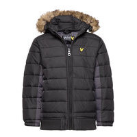 Light Weight Colour Block Jacket Toppatakki Musta Lyle & Scott Junior