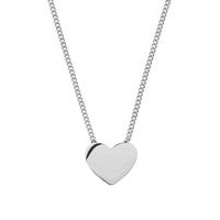 Pure Heart Necklace Steel Accessories Jewellery Necklaces Dainty Necklaces Hopea Edblad