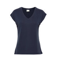 Kalise Ss T-Shirt T-shirts & Tops Short-sleeved Sininen Kaffe