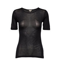 Silk Jersey - T-Shirt Toppi Musta Lady Avenue