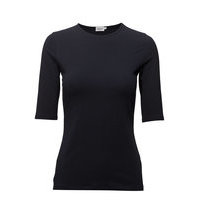 Cotton Stretch Elbow Sleeve T-shirts & Tops Short-sleeved Sininen Filippa K