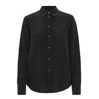 Classic Silk Shirt Pitkähihainen Paita Musta Filippa K