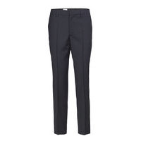 Emma Cropped Cool Wool Trouser Suoralahkeiset Housut Sininen Filippa K