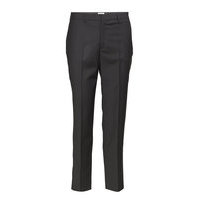 Emma Cropped Cool Wool Trouser Suoralahkeiset Housut Musta Filippa K