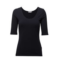 Cotton Stretch Scoop Neck Top T-shirts & Tops Short-sleeved Sininen Filippa K