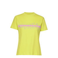 W. Eq Tee T-shirts & Tops Short-sleeved Keltainen Svea