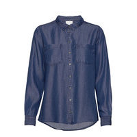 15 The Denim Shirt Pitkähihainen Paita Sininen Denim Hunter