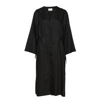 Uma Coat Dress Polvipituinen Mekko Musta Makia