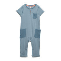 Overall Striped Baby Pyjama Sie Jumpsuit Haalari Sininen Polarn O. Pyret