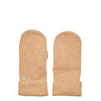 Aubrey Ribbed Mittens Hanskat Käsineet Beige Morris Lady