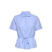 Ivet Blouse Blouses Short-sleeved Sininen Morris Lady