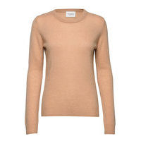 Pure Cashmere O-Neck Pullover Neulepaita Beige SPARKZ COPENHAGEN