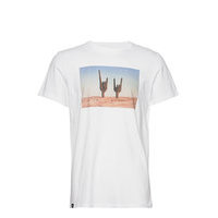 T-Shirt Stockholm Cactus Sign T-shirts Short-sleeved Valkoinen DEDICATED