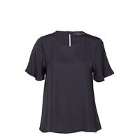 Julie Blouse Blouses Short-sleeved Sininen Morris Lady