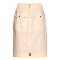 Gina Skirt Polvipituinen Hame Beige Soft Rebels