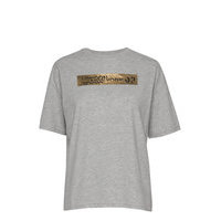 Brand Language City Box Fit Tee T-shirts & Tops Short-sleeved Harmaa Superdry