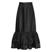 Enola Skirt Polvipituinen Hame Musta DESIGNERS, REMIX