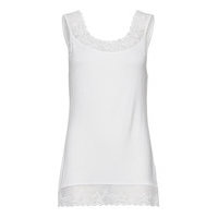 Florence Top T-shirts & Tops Sleeveless Valkoinen Cream