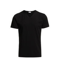 M. Lycra V-Neck Tee T-shirts Short-sleeved Musta Filippa K