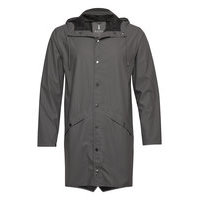 Long Jacket Outerwear Rainwear Rain Coats Harmaa Rains