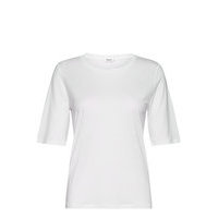Elena Tencel Tee T-shirts & Tops Short-sleeved Valkoinen Filippa K