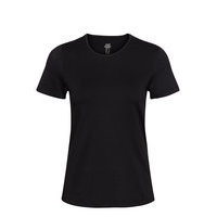 Essential Tee With Mesh Sleeves T-shirts & Tops Short-sleeved Musta Casall