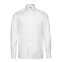 Slim Fit Evening Jacquard Shirt Paita Bisnes Valkoinen Eton