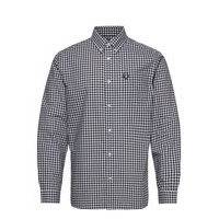 Gingham L/S Shirt Paita Rento Casual Sininen Fred Perry