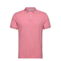 Slim Fit Logo Polos Short-sleeved Vaaleanpunainen Hackett London