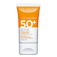 Dry Touch Sun Care Cream Spf 50+ Face Aurinkorasva Kasvot Kermanvärinen Clarins