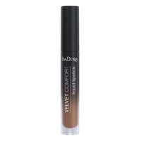 Velvet Comfort Liquid Lipstick Cool Brown Huulikiilto Meikki Ruskea Isadora