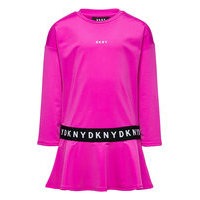 Sleeve Dress Mekko Vaaleanpunainen DKNY Kids, DKNY kids