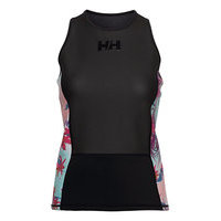 W Waterwear Top T-shirts & Tops Sleeveless Musta Helly Hansen