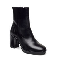 Asta Shoes Boots Ankle Boots Ankle Boot - Heel Musta Pavement