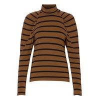 Rifellagz Stripe Turtleneck Ma20 T-shirts & Tops Long-sleeved Ruskea Gestuz