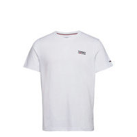 Tjm Regular Corp Logo C Neck T-shirts Short-sleeved Valkoinen Tommy Jeans