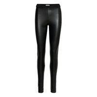 Dee Leggings Leather Leggings/Housut Musta Ida Sjöstedt