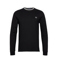 Twin Tipped T-Shirt T-shirts Long-sleeved Musta Fred Perry