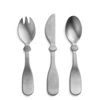 Children'S Cutlary Set - Antique Silver Home Meal Time Cutlery Hopea Elodie Details
