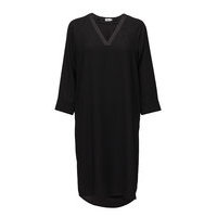 V-Neck Tunic Dress Polvipituinen Mekko Musta Filippa K