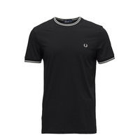 Twin Tipped T-Shirt T-shirts Short-sleeved Musta Fred Perry