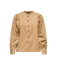 Slilia Blouse Ls Pitkähihainen Pusero Paita Beige Soaked In Luxury, Soaked in Luxury