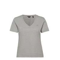 Original V-Neck Ss T-Shirt T-shirts & Tops Short-sleeved Harmaa GANT