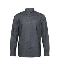 Brushed Oxford Shirt Paita Rento Casual Musta Fred Perry